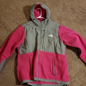 Pink north face jacket